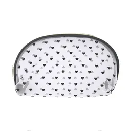 Cosmetiquera en Forma de Concha en Malla de Corazones Miniso