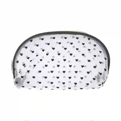 Cosmetiquera en Forma de Concha en Malla de Corazones Miniso