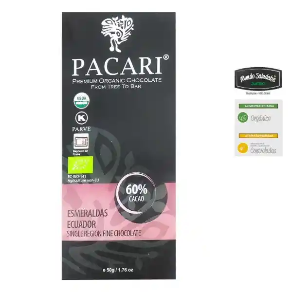 Pacari Chocolate Esmeraldas 60%