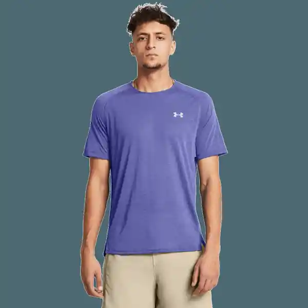 Under Armour Camiseta Run Trail Tee Para Hombre Morado Talla LG