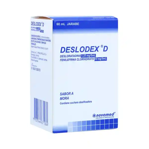 Deslodex-D Jarabe Con Sabor a Mora