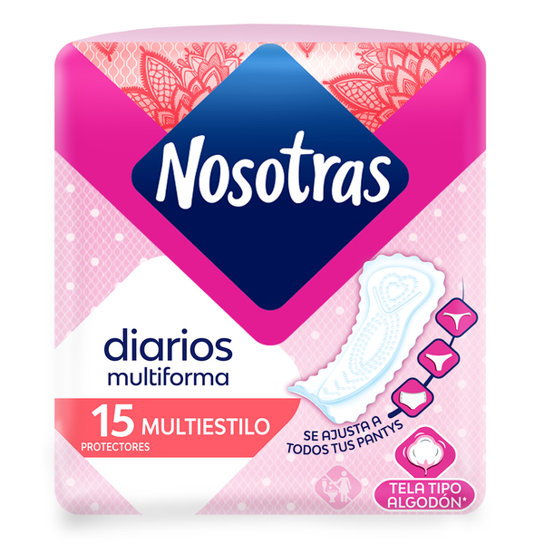 Nosotras Protectores Diarios Multiestilo x15 15 und
