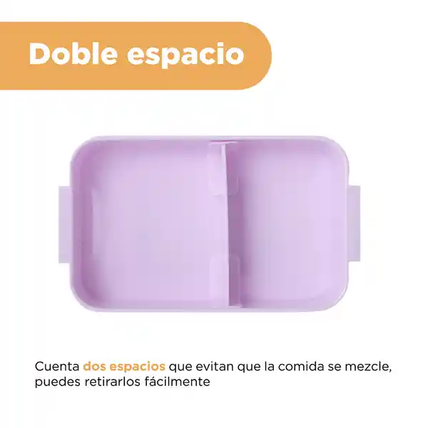 Contenedor Para Alimentos de Serie Mis Pastelitos Morado Miniso
