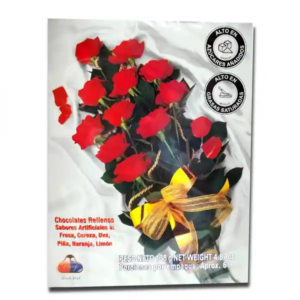 Triunfo Estuche de Chocolates Flores