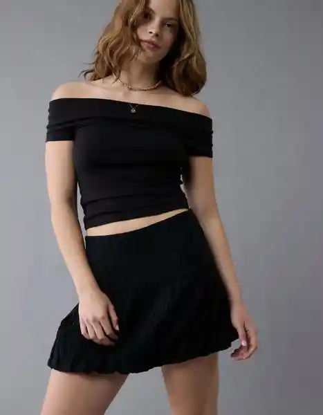 Falda Mujer Negro Talla Medium 5233001 American Eagle
