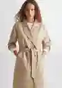 Chaqueta Trench Trenchy Beige Talla 22 Teen Niñas Mango