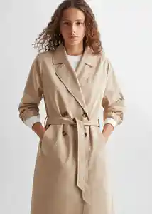 Chaqueta Trench Trenchy Beige Talla 22 Teen Niñas Mango