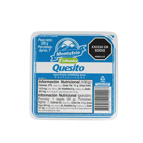 Quesito Montefrío X 200g