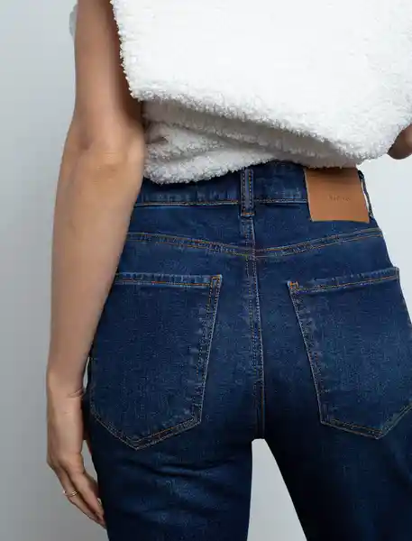 Jean Mujer Azul Índigo Medio Talla 12 493F029 Naf Naf