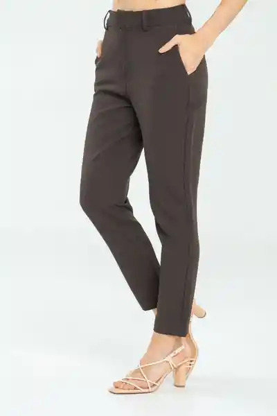 Pantalón New Karla Color Café Puro Talla 10 Ragged