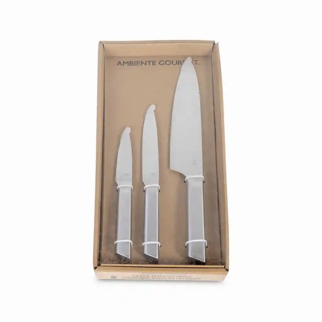 Set Cuchillos en Acero Ambiente Gourmet