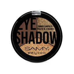 Paleta Samy Sombras Compacta 3 Colores (4 Gr)