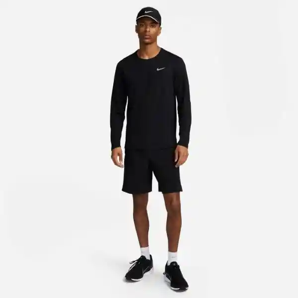 Nike Camiseta Uv Miler Top ls Para Hombre Negro Talla L