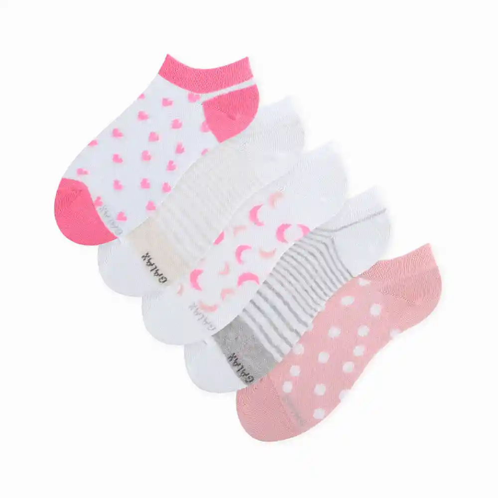 Media Tobillera Elaborada Con Poliamida Femenino Furti X 3 Gef Talla 9-11