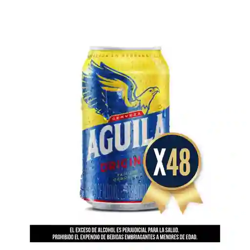 Cerveza Aguila Lata 330 Ml por 48 Unidades