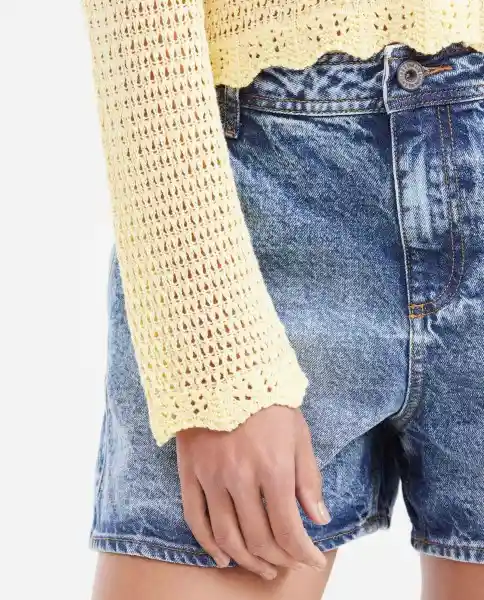 Cardigan Lace Amarillo Margarita Medio Talla S Chevignon