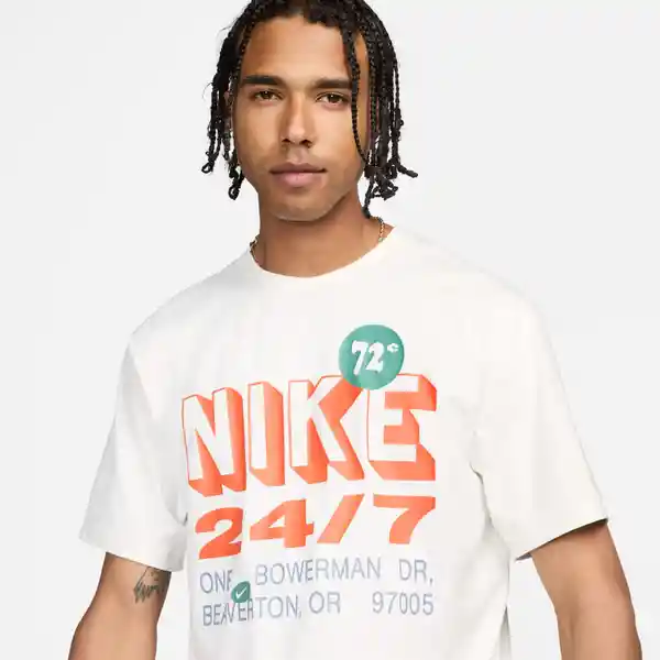 Nike Camiseta M Df Uv Hyverse Ss Gfx Para Hombre Blanco Talla XL