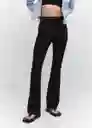 Leggings Puntaf-A Negro Talla L Mujer Mango