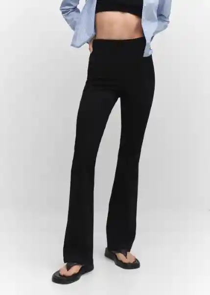 Leggings Puntaf-A Negro Talla L Mujer Mango