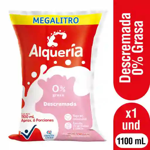 Alquería Leche Líquida Descremada 0% Grasas