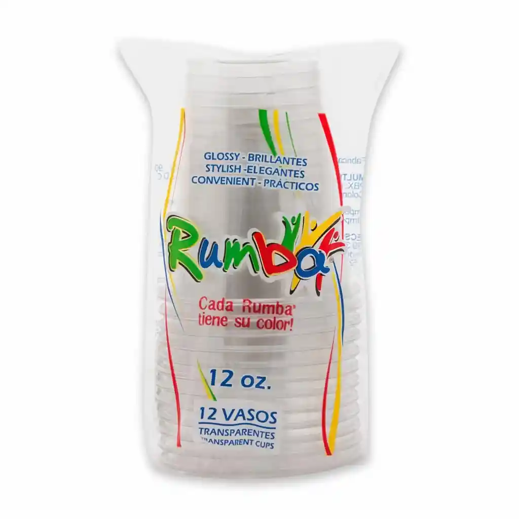 Rumba Vaso Transparente Desechable