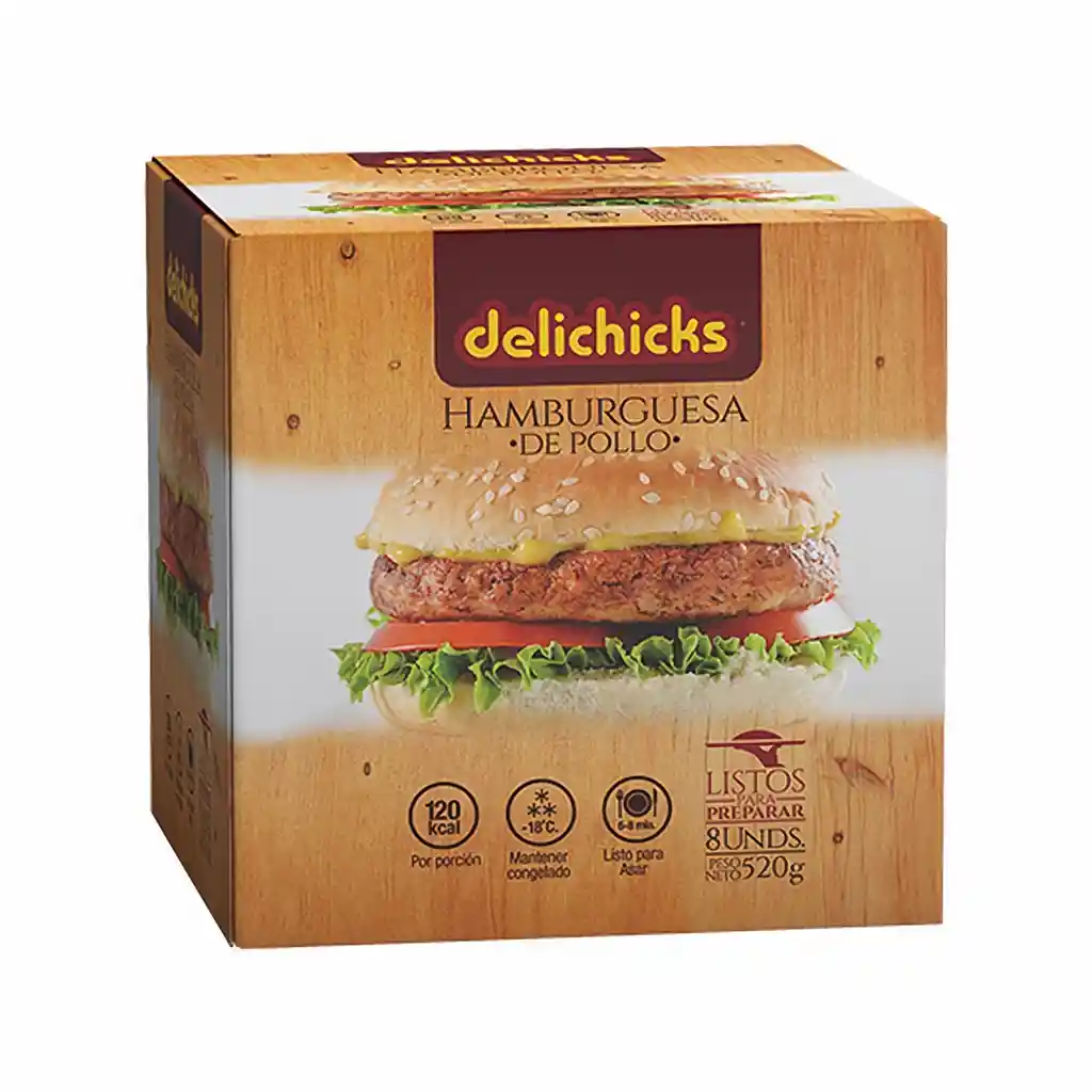Delichicks Hamburguesa de Pollo