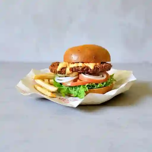 Hamburguesa de pollo doble