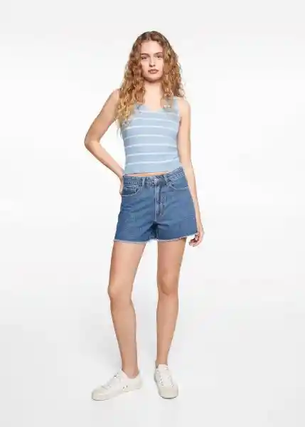 Top Frozen Celeste Talla 20 Niñas Mango