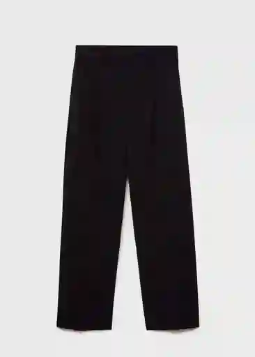 Pantalón Roro Negro Talla 38 Mujer Mango