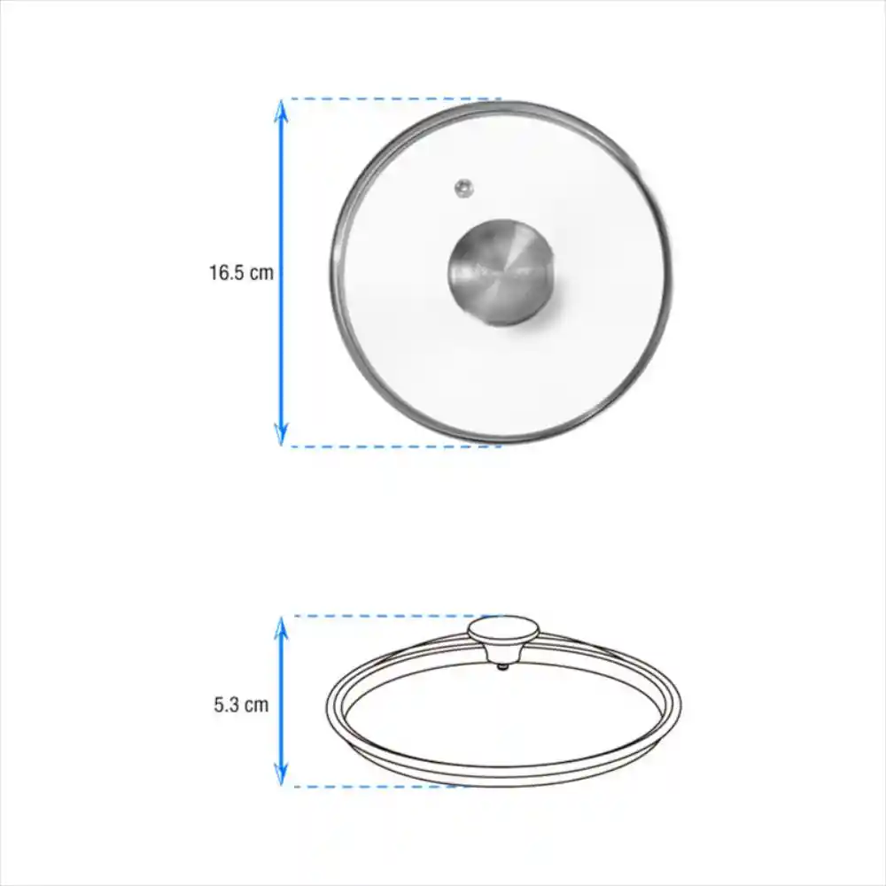 Victoria Tapa Vidrio Sarten 16 cm