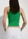 Top Orwell Verde Talla S Mujer Mango