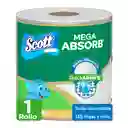 Toalla de Papel Desechable Scott Mega Absorb 135 Hojas 1 Und