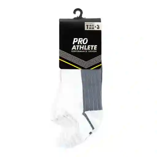 Pro Athlete Medias Deportivas Hombre Blanca 10-12 PROM2-100