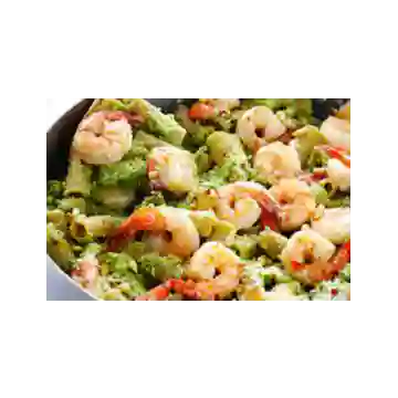 Camarones Gratinados Al Pesto