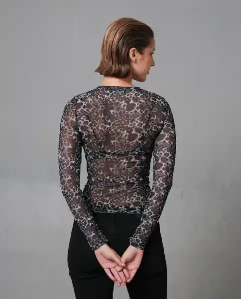 Camiseta Mujer Gris Talla S 209G100_GRI193910 Rifle