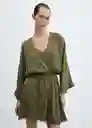 Vestido Doris Khaki Talla M Mujer Mango