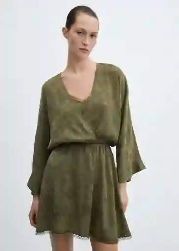 Vestido Doris Khaki Talla M Mujer Mango