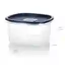 Recipiente Plastico Cuadrado Azul Noche