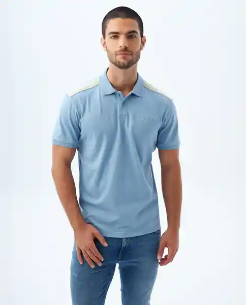 Camiseta Hombre Azul Talla M 809F011 Americanino