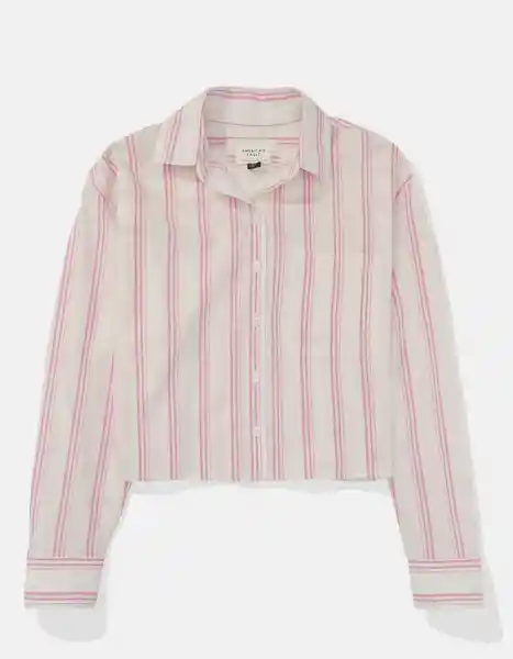 Camisa Mujer Rosa Talla: Large American Eagle