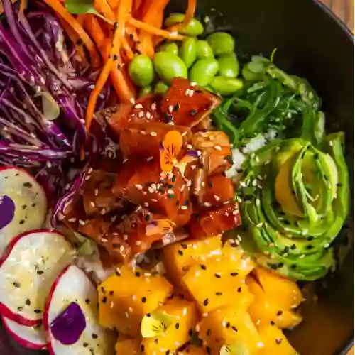 Poke Bowl Salmon Frito