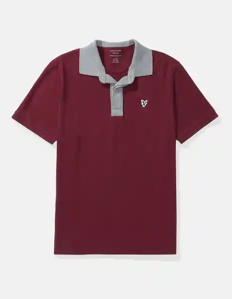Polo Hombre Vinotinto Talla: SMALL 4882613 American Eagle