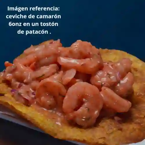 Ceviche Colombiano en 4 Tostones