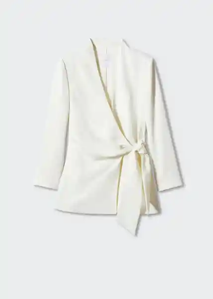 Blazer Americana Carrie-A Blanco Talla XS Mujer Mango