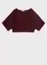 Jersey Aventura Burdeos Talla M Mujer Mango