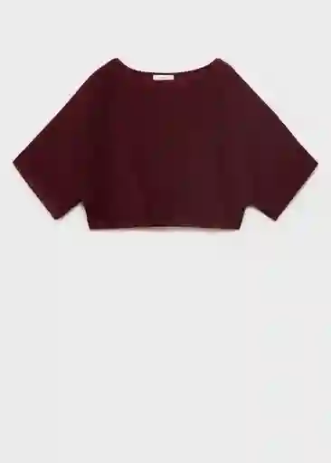 Jersey Aventura Burdeos Talla M Mujer Mango