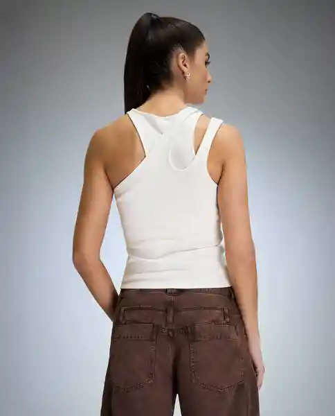 Camisa Mujer Crudo Talla XS 612G082_CRU110606