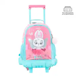 Morral Totto Con Ruedas Niña Rue Bomper Dancing Rabbit M Rosado
