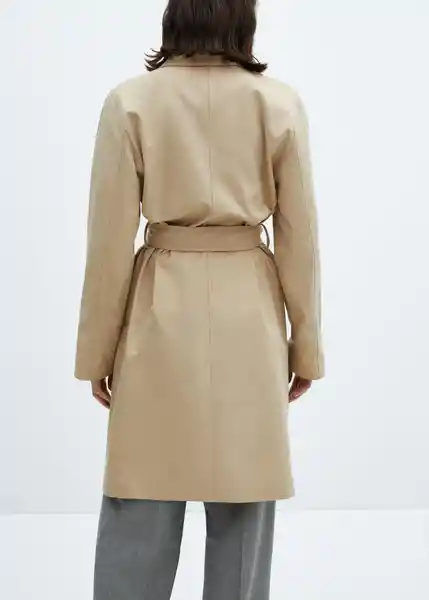 Gabardina Trench Classic Beige Talla M Mujer Mango