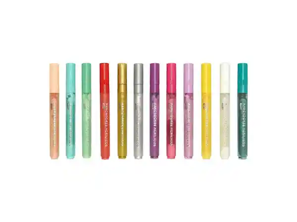 Set Marcadores Acrilico Colores Casaideas